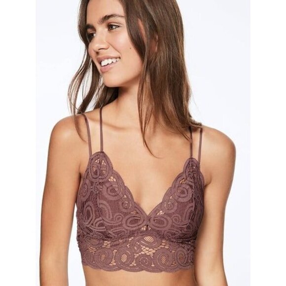 Victoria's Secret Pink crochet lace bralette NEW - Picture 1 of 8